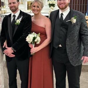 Cinnamon size 14 David’s bridal bridesmaid dress